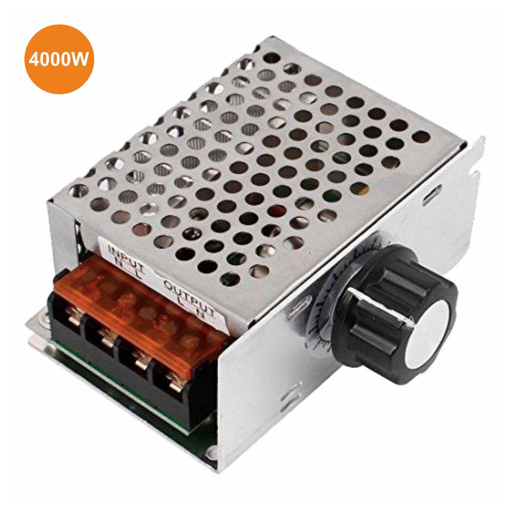 (imagem para) Regulador De Tensão Scr P/ Motor AC 230V C/ Dimmer 4000W